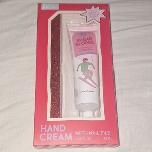 Sugar Slopes Pink Hand Cream with Nail File